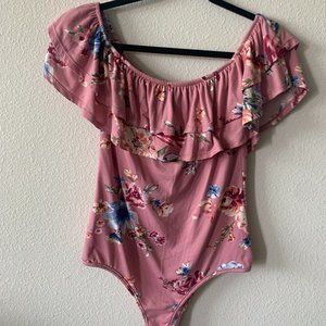 Fun and Flirty Off the Shoulder Bodysuit